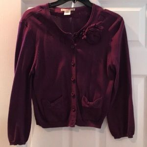 Plum purple cardigan